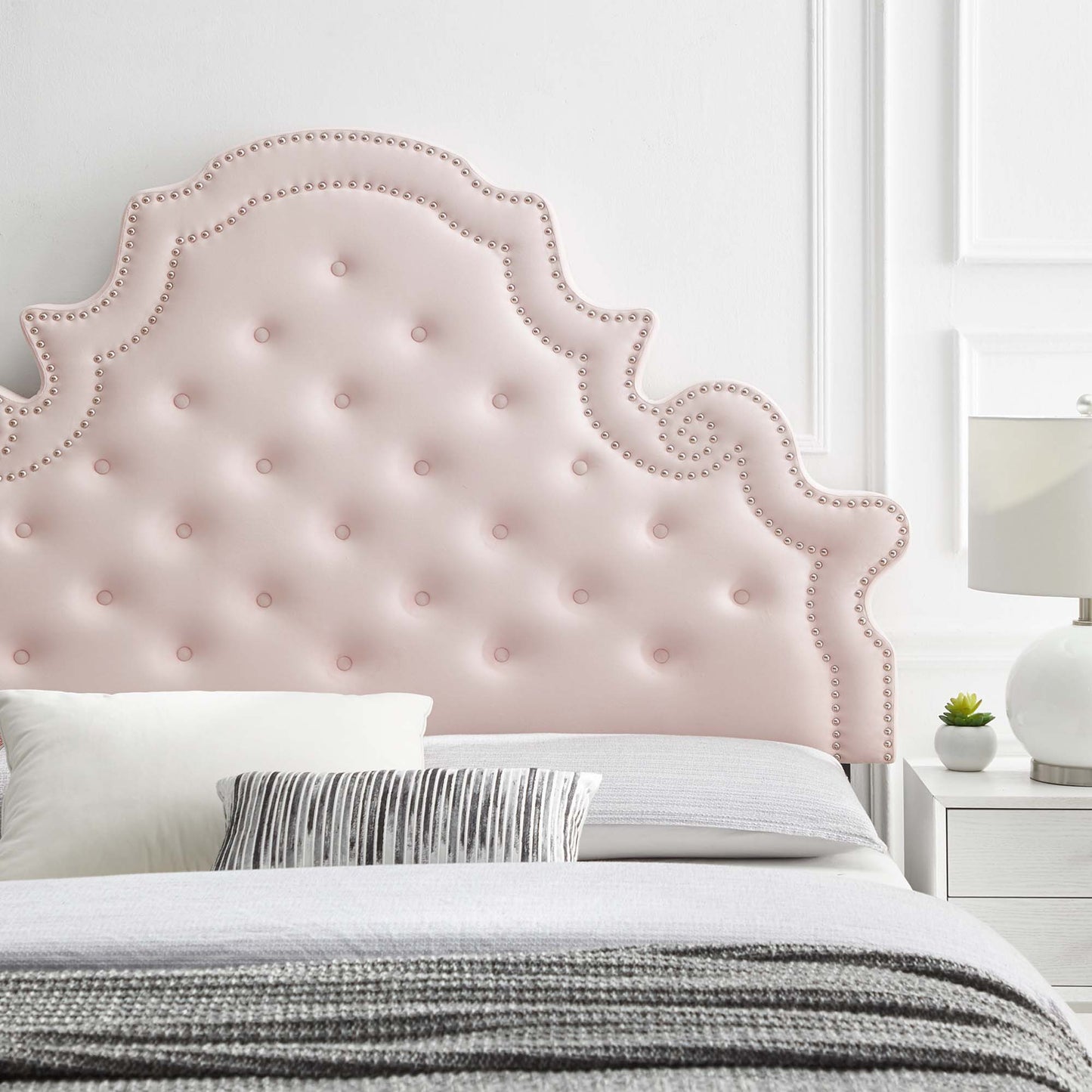Diana Tufted Performance Velvet Full/Queen Headboard by Modway MOD-6417-PNK