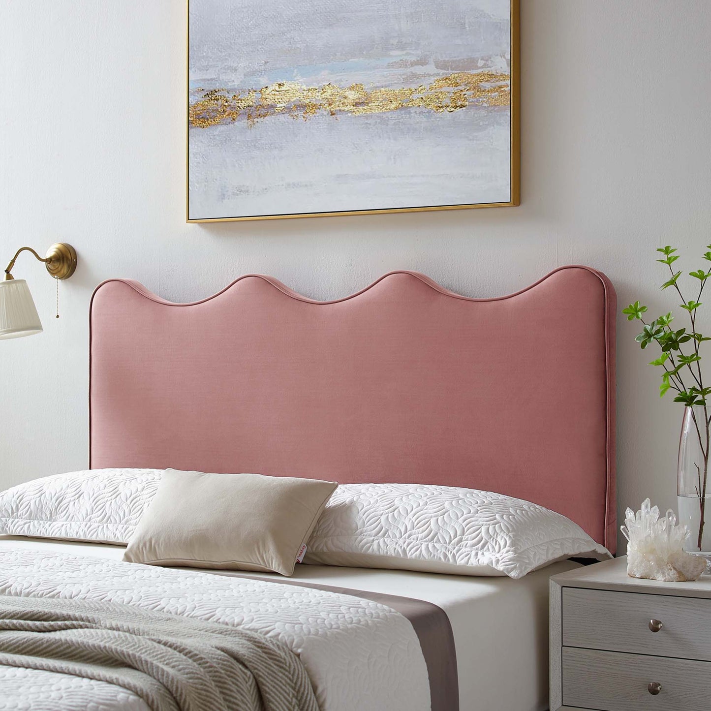 Athena Performance Velvet Full/Queen Headboard by Modway MOD-6520-DUS