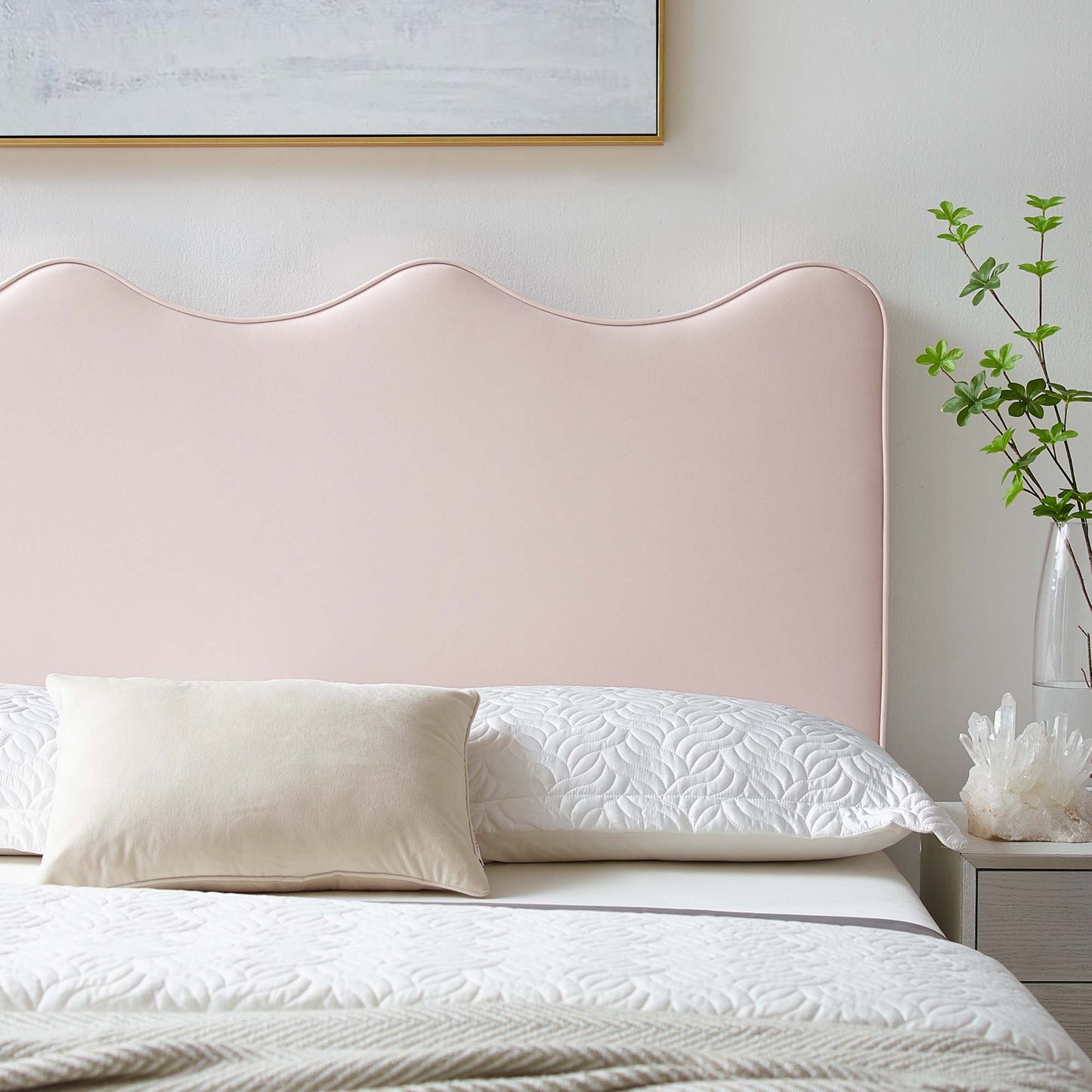 Athena Performance Velvet Full/Queen Headboard by Modway MOD-6520-PNK