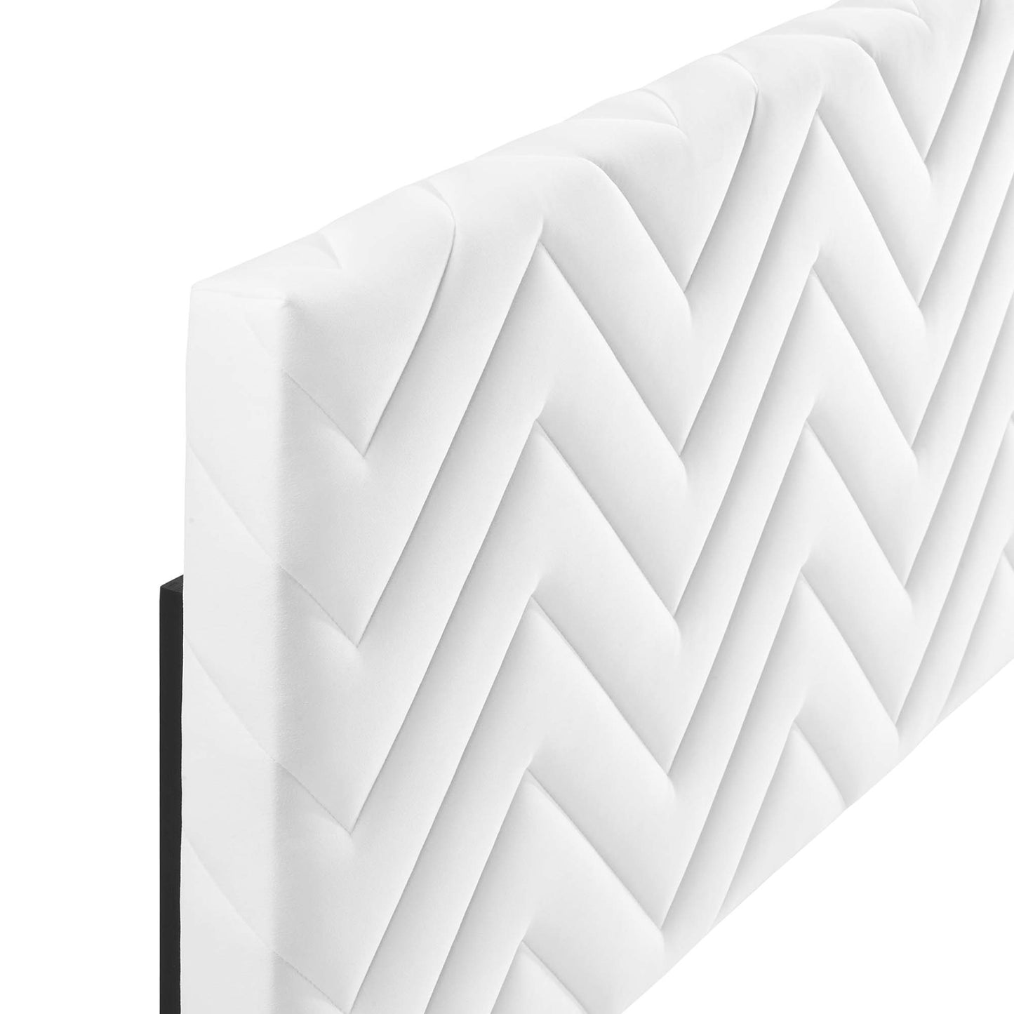 Mercy Chevron Tufted Performance Velvet Twin Headboard by Modway MOD-6658-WHI