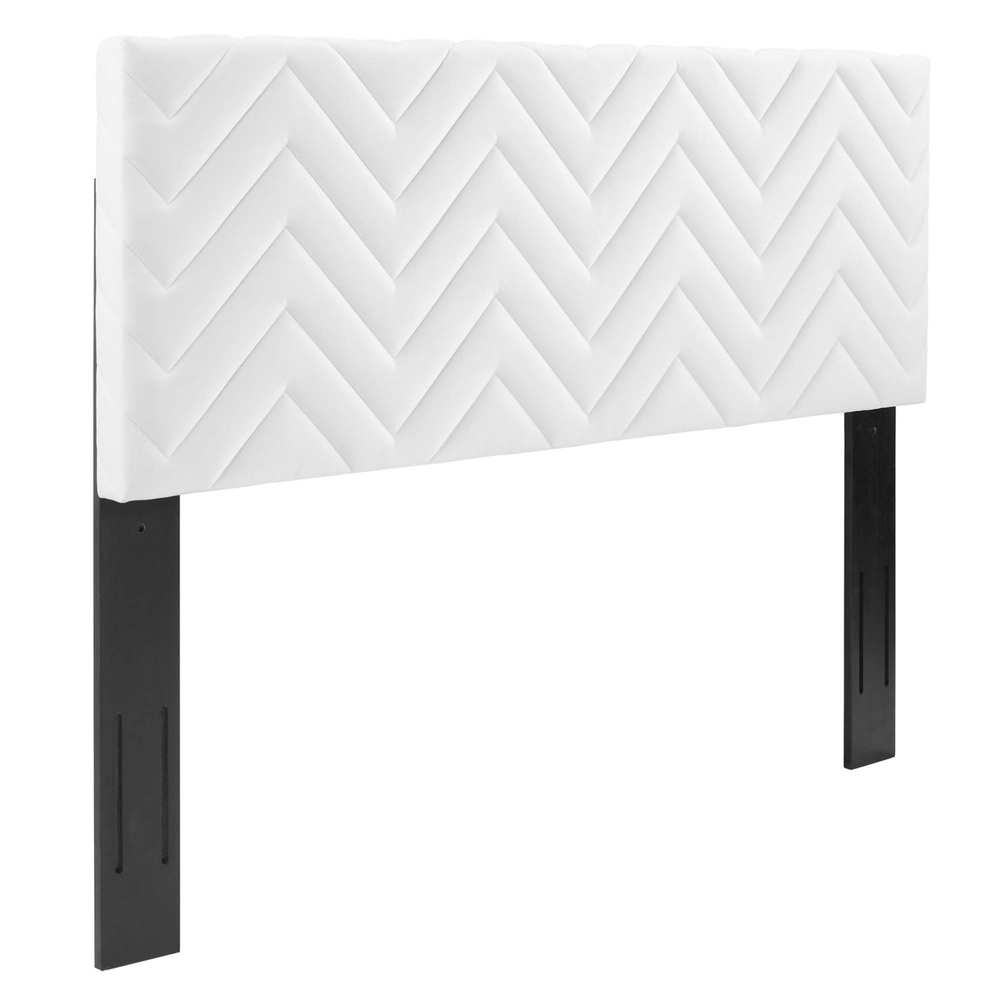 Leah Chevron Tufted Performance Velvet Queen Platform Bed by Modway
