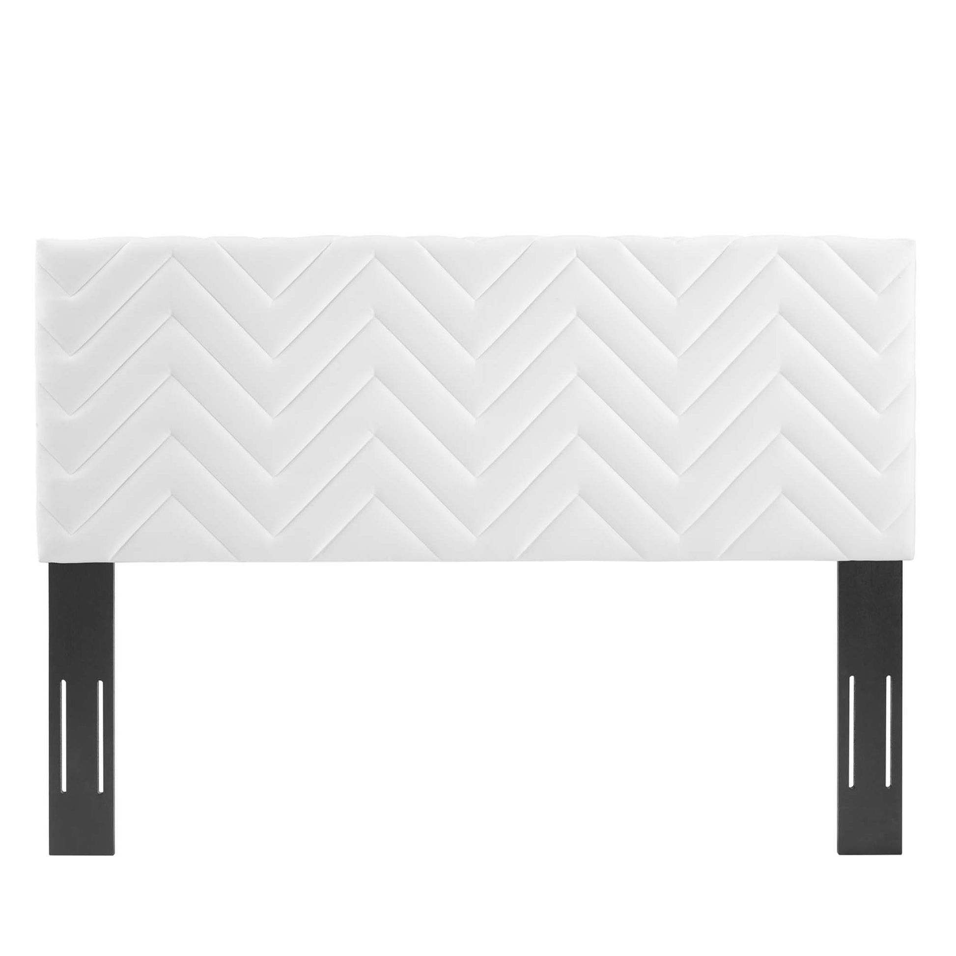 Leah Chevron Tufted Performance Velvet Queen Platform Bed by Modway