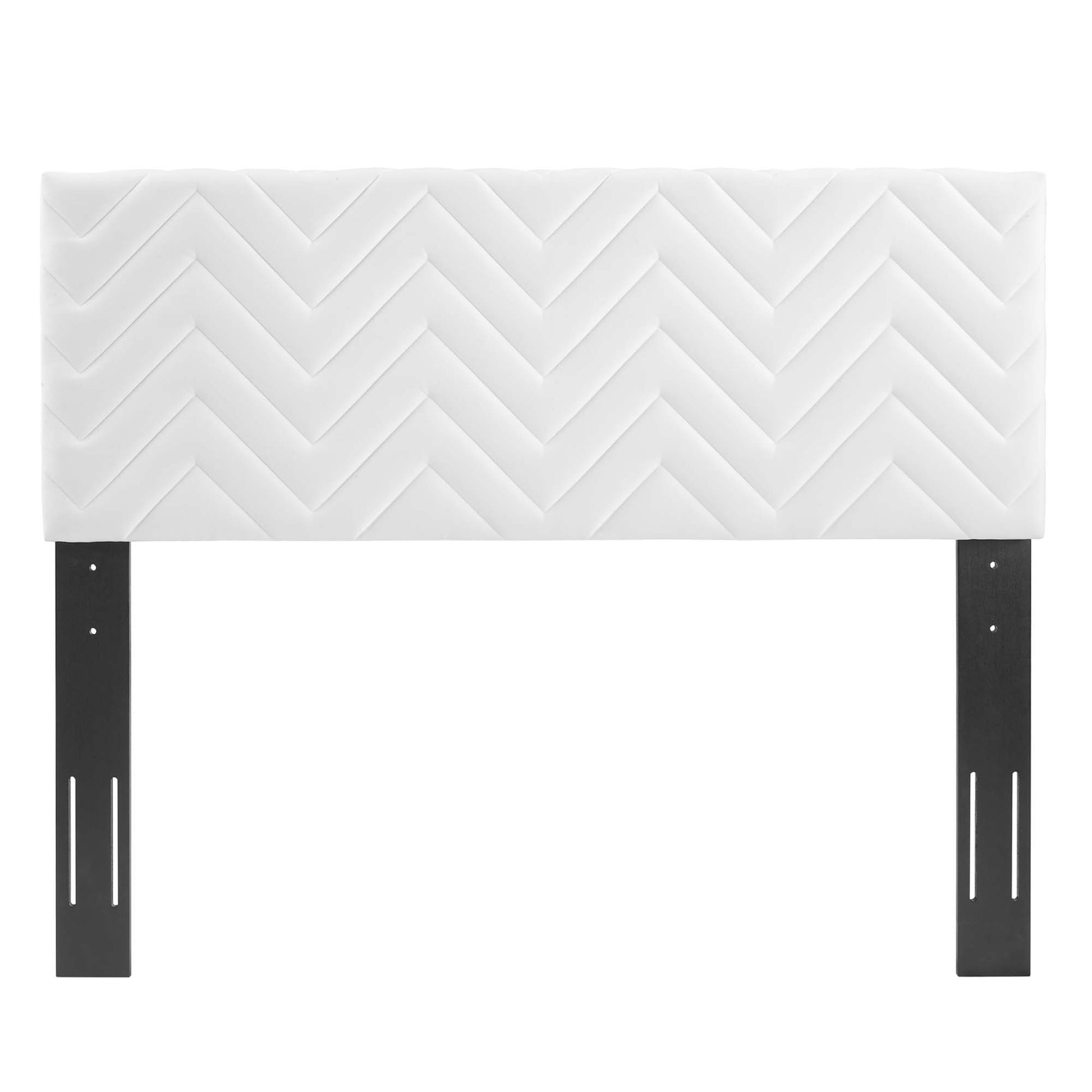Leah Chevron Tufted Performance Velvet Queen Platform Bed by Modway