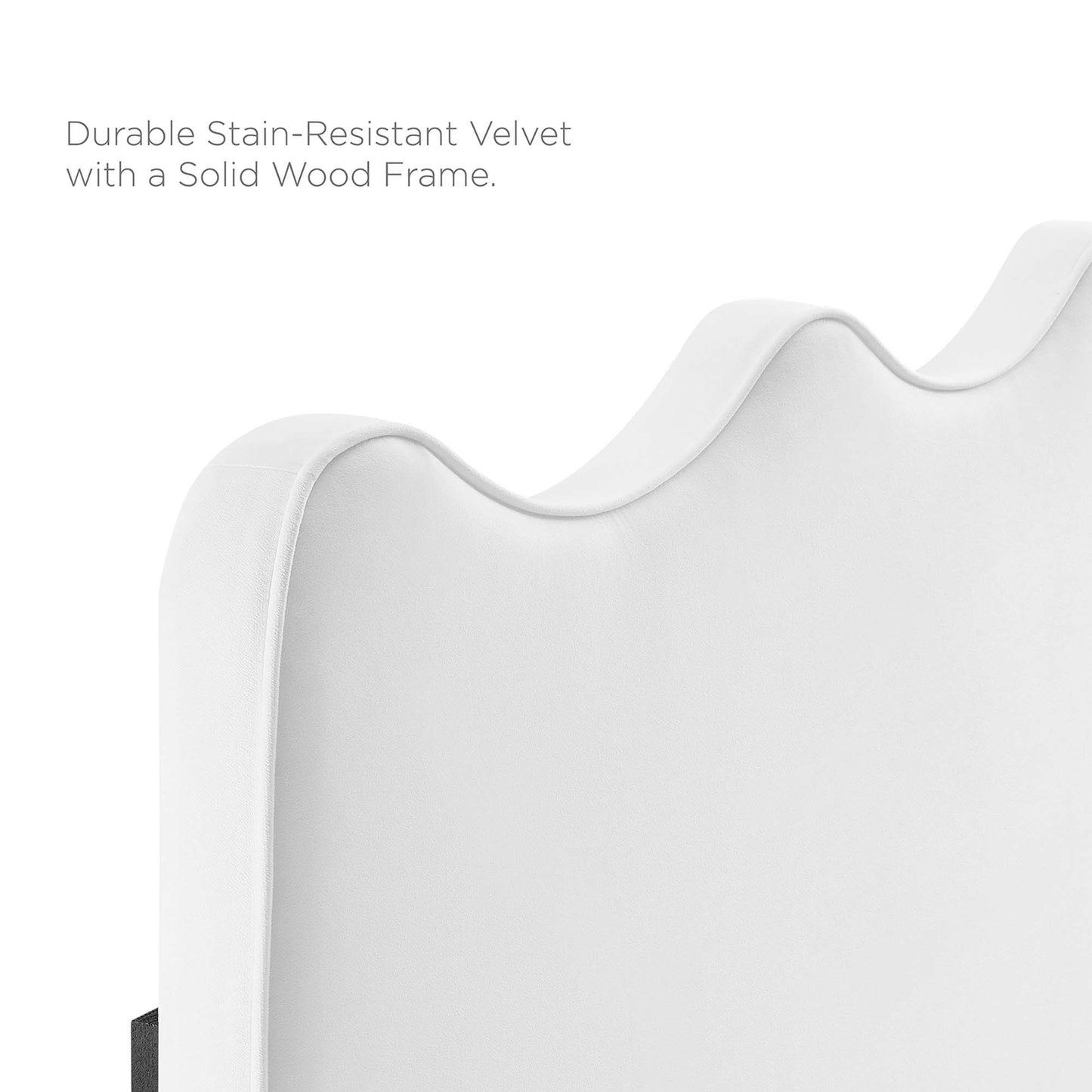 Current Performance Velvet Twin Platform Bed by Modway MOD-6729-WHI
