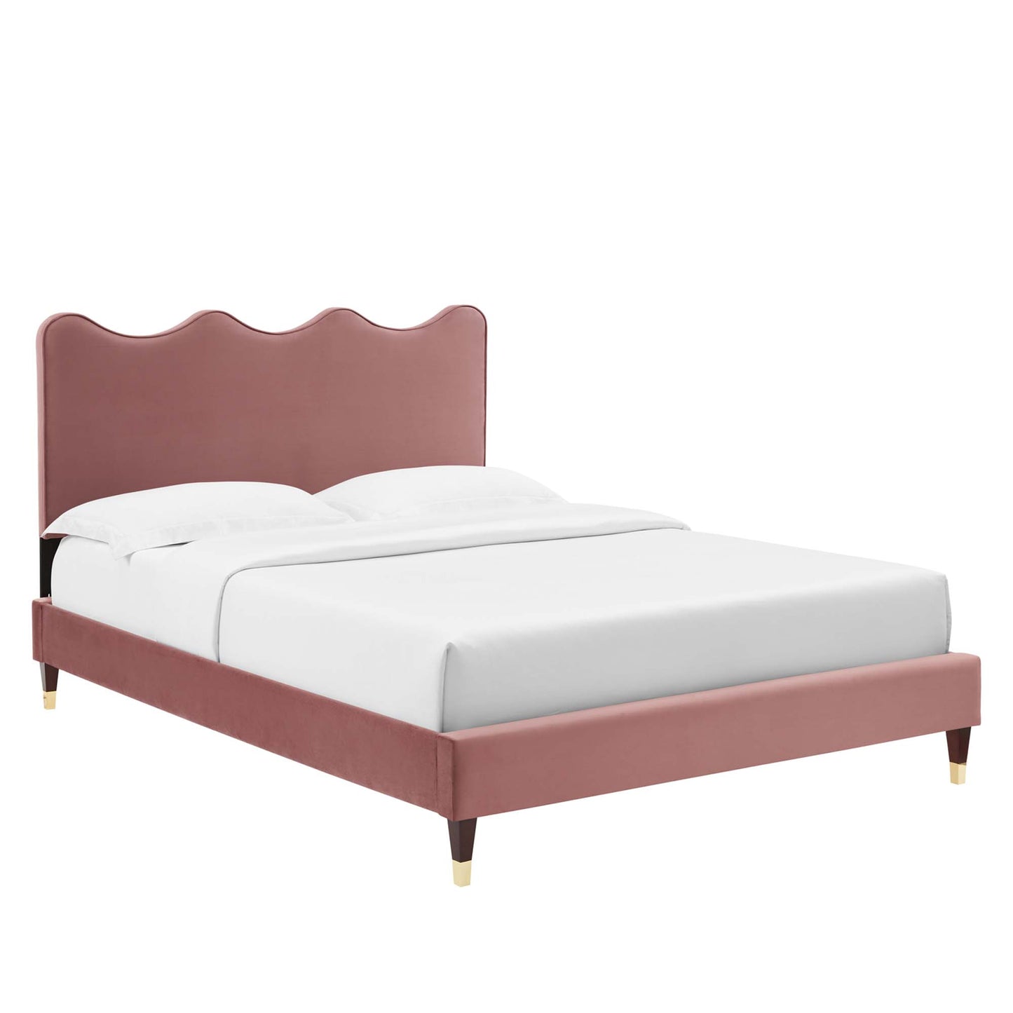 Current Performance Velvet Queen Platform Bed by Modway MOD-6734-DUS