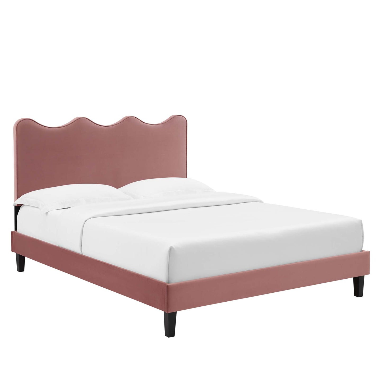 Current Performance Velvet Queen Platform Bed by Modway MOD-6735-DUS