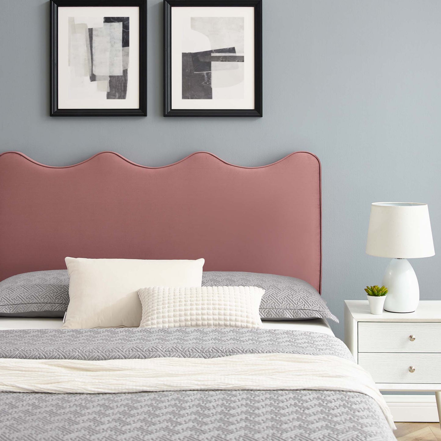 Current Performance Velvet Queen Platform Bed by Modway MOD-6735-DUS