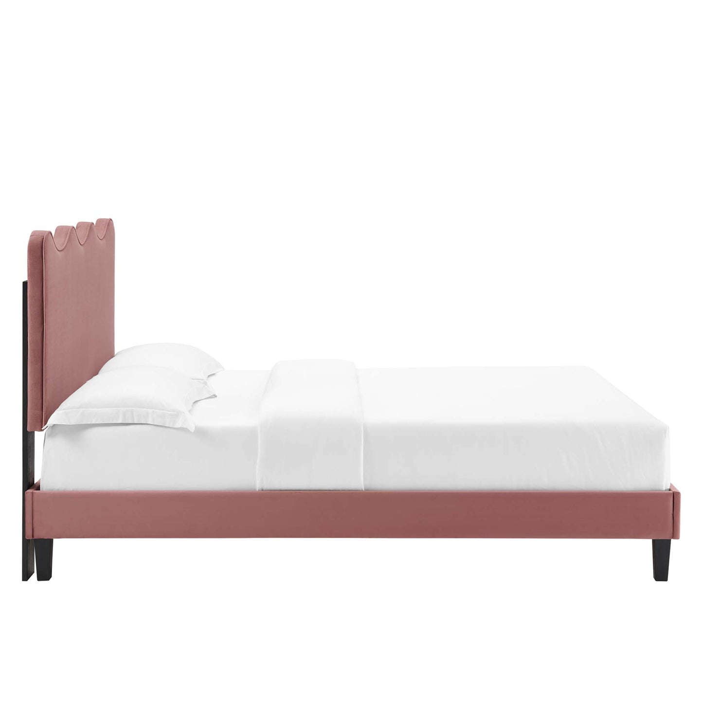 Current Performance Velvet Queen Platform Bed by Modway MOD-6735-DUS