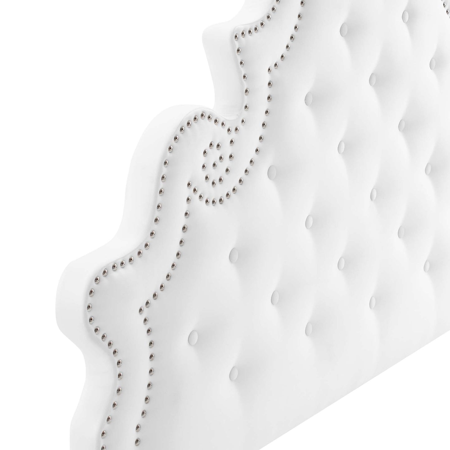 Gwyneth Tufted Performance Velvet Queen Platform Bed by Modway MOD-6752-WHI