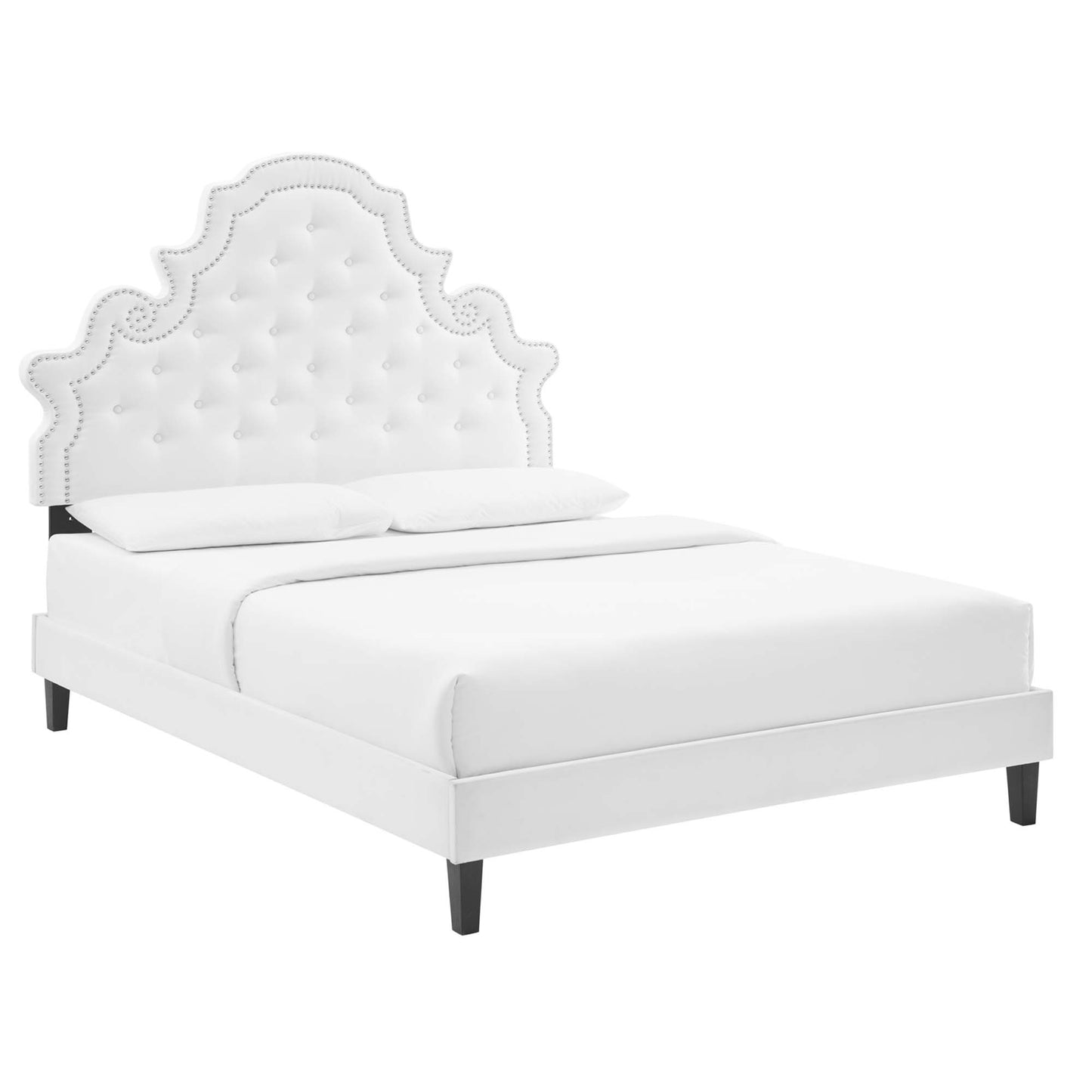 Gwyneth Tufted Performance Velvet Queen Platform Bed by Modway