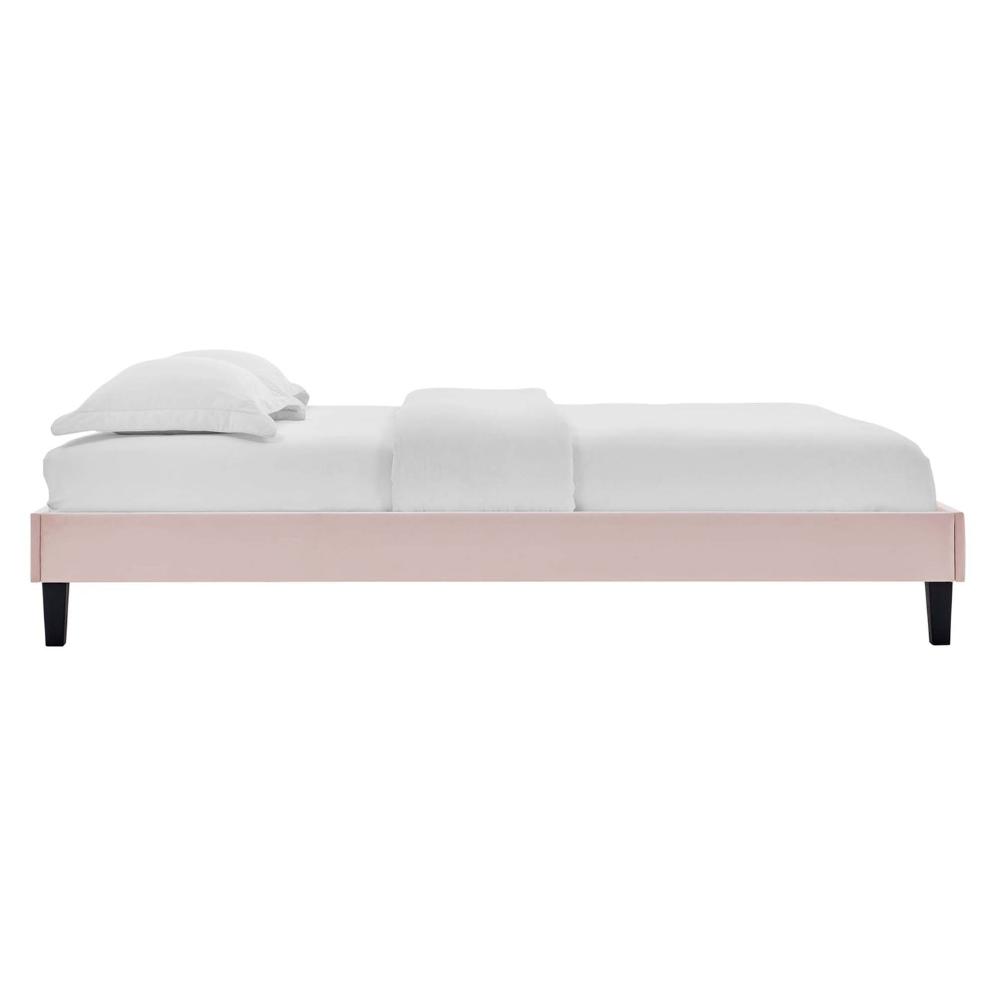 Amber Performance Velvet Queen Platform Bed by Modway MOD-6777-PNK