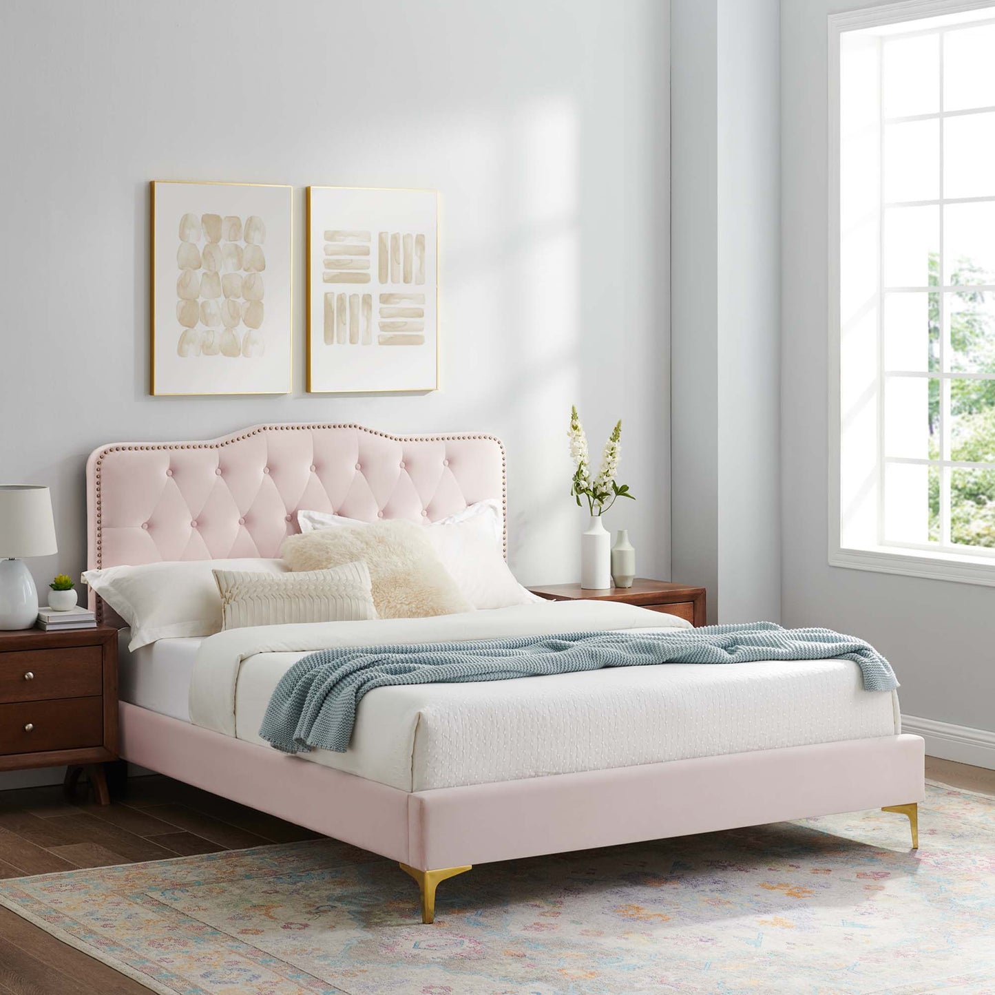 Amber Full Platform Bed by Modway MOD-6781-PNK