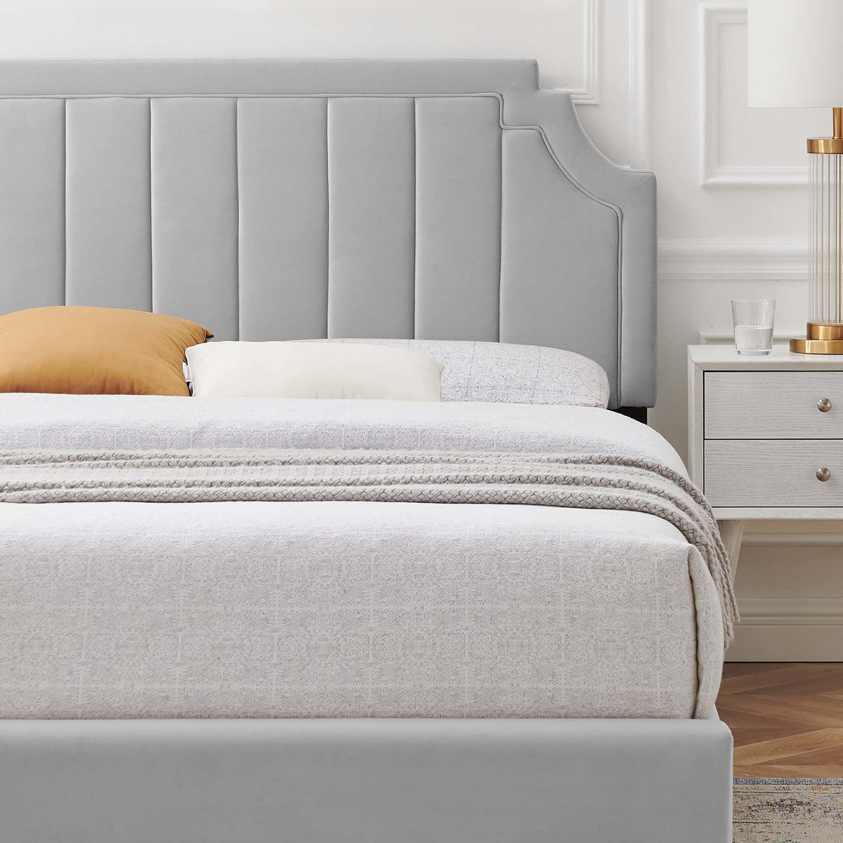 Sienna Performance Velvet Full Platform Bed by Modway
