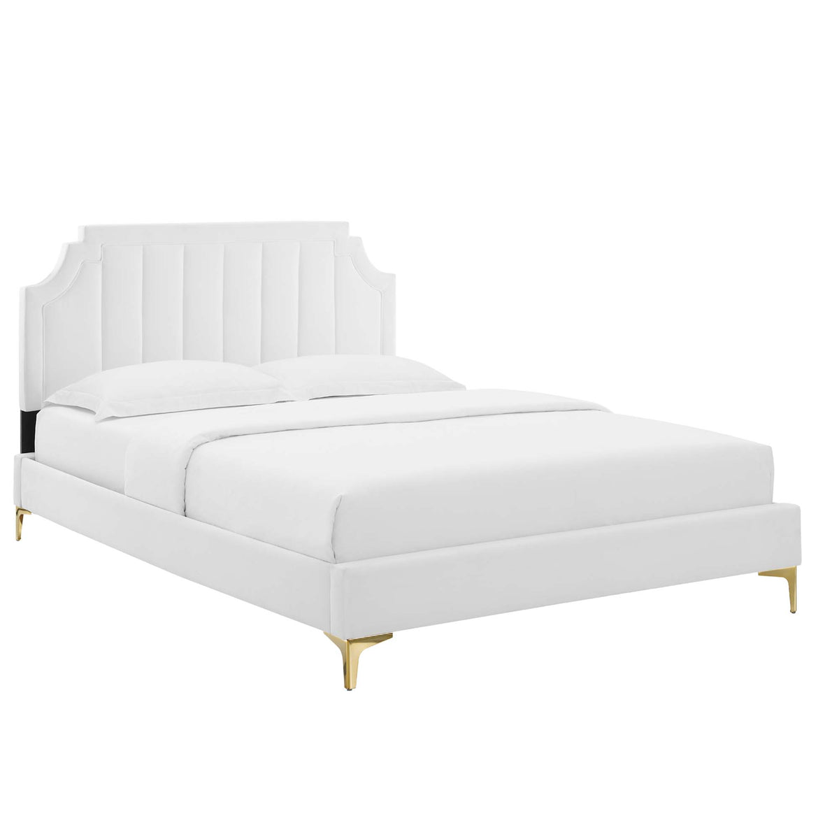Sienna Performance Velvet Full Platform Bed by Modway