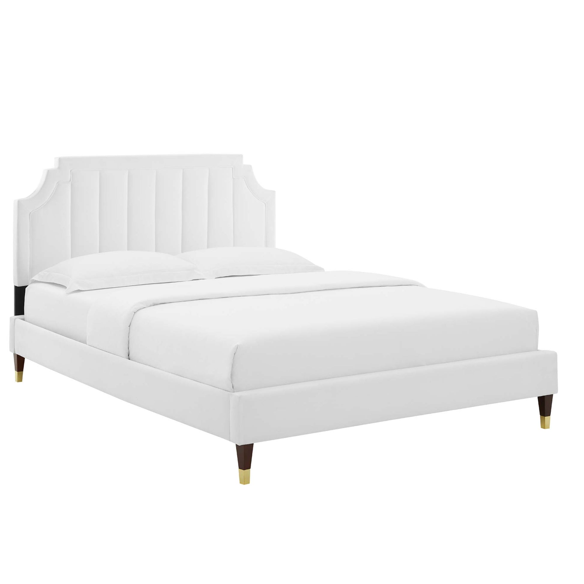 Sienna Performance Velvet Full Platform Bed by Modway