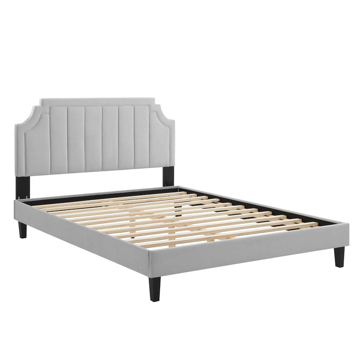 Sienna Performance Velvet Full Platform Bed by Modway
