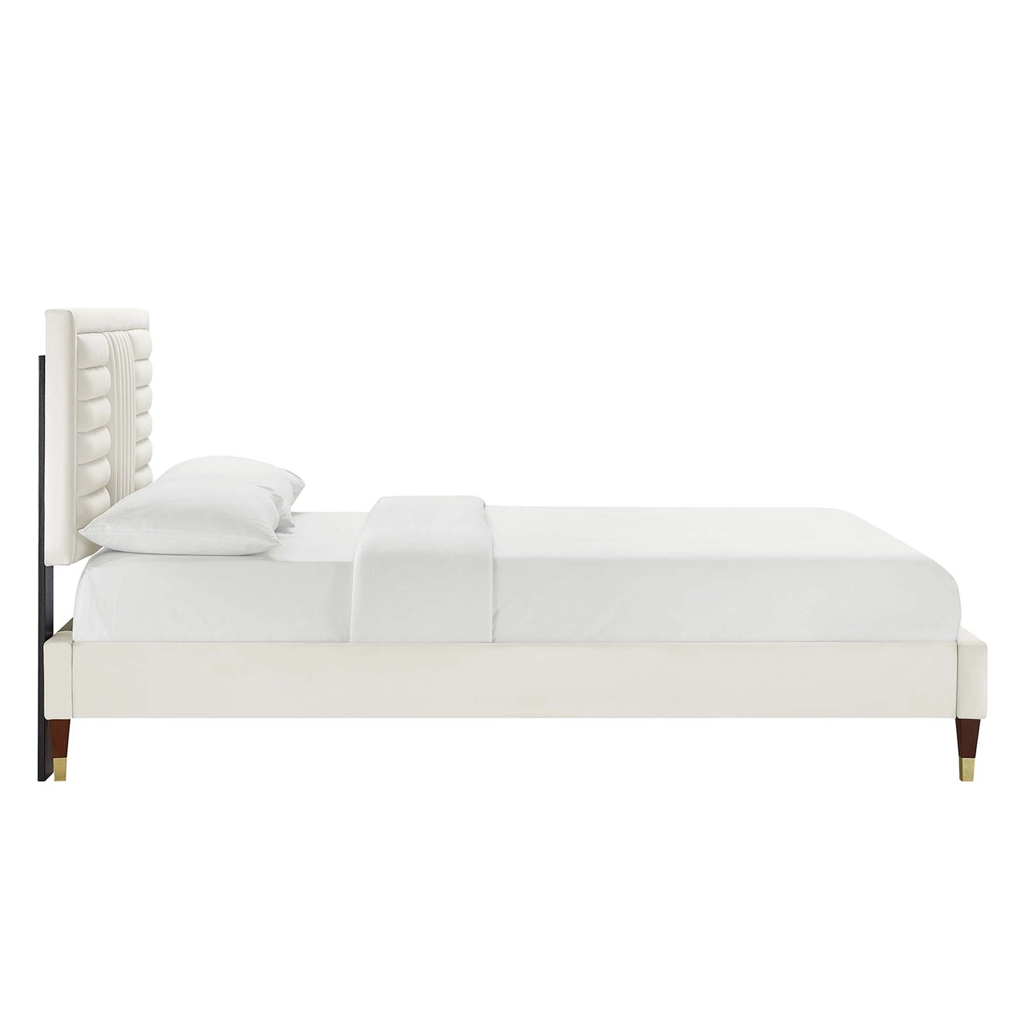 Sofia Channel Tufted Performance Velvet Queen Platform Bed by Modway