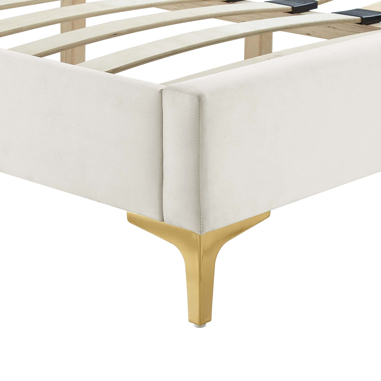 Leah Chevron Tufted Performance Velvet Full Platform Bed by Modway