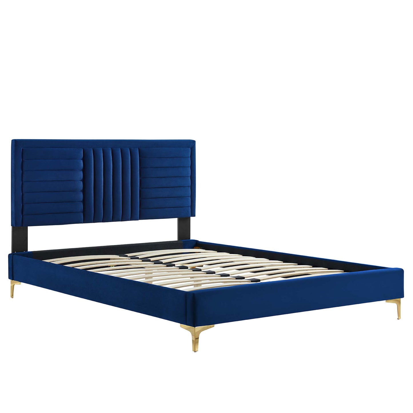 Sofia Channel Tufted Performance Velvet Full Platform Bed by Modway