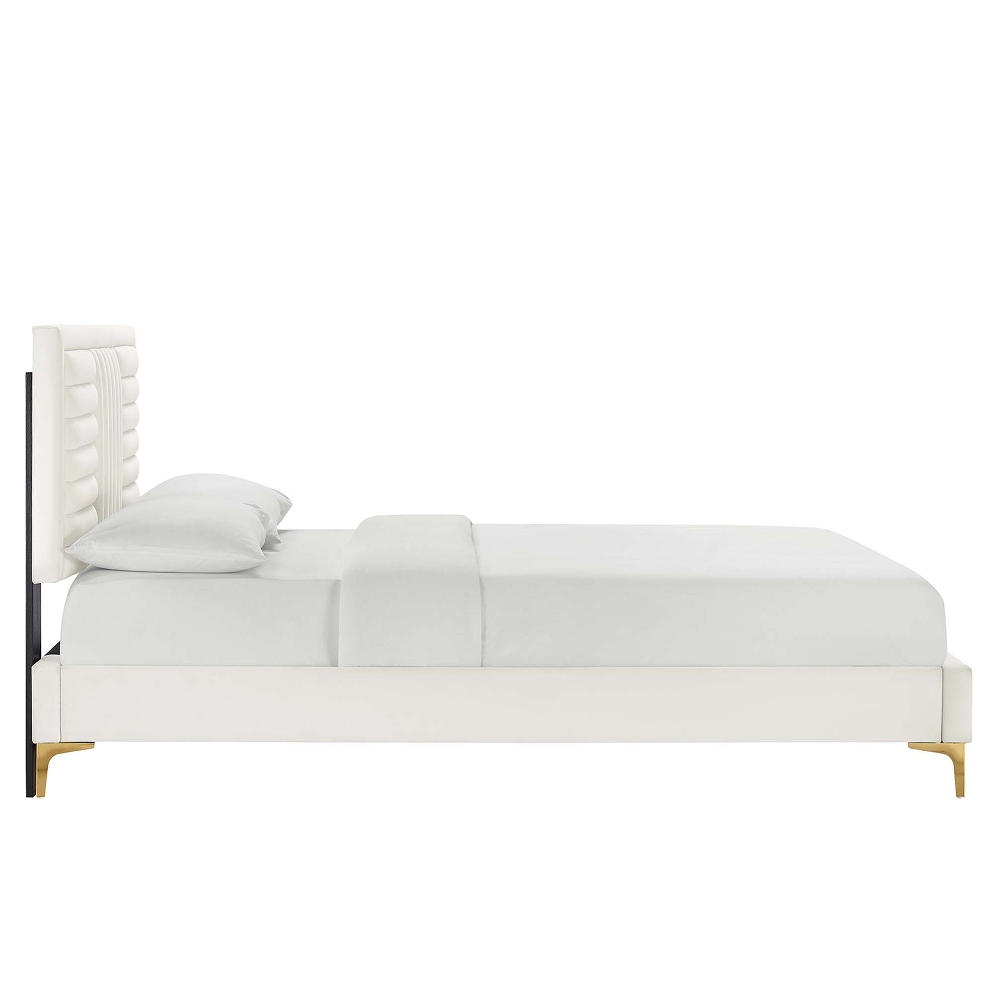 Sofia Channel Tufted Performance Velvet King Platform Bed by Modway
