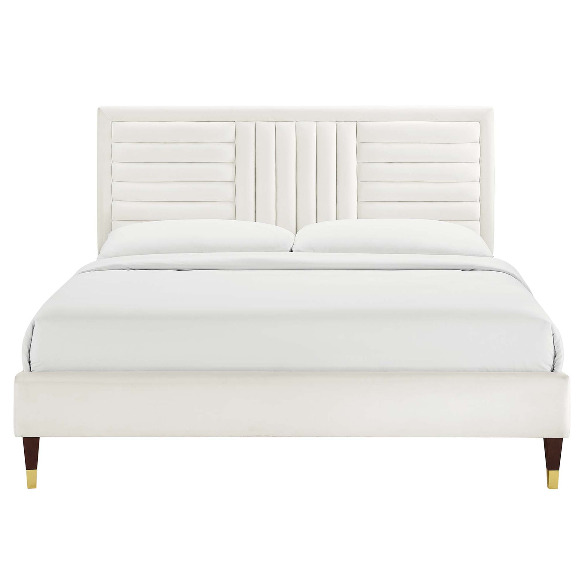 Sofia Channel Tufted Performance Velvet King Platform Bed by Modway