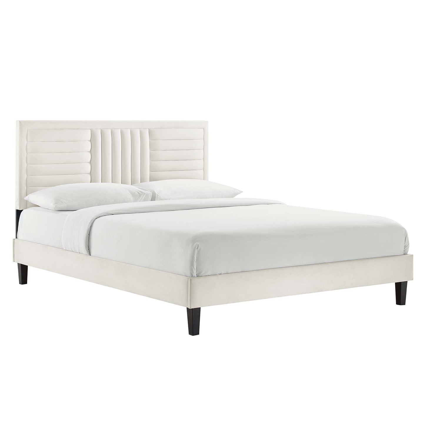 Sofia Channel Tufted Performance Velvet King Platform Bed by Modway