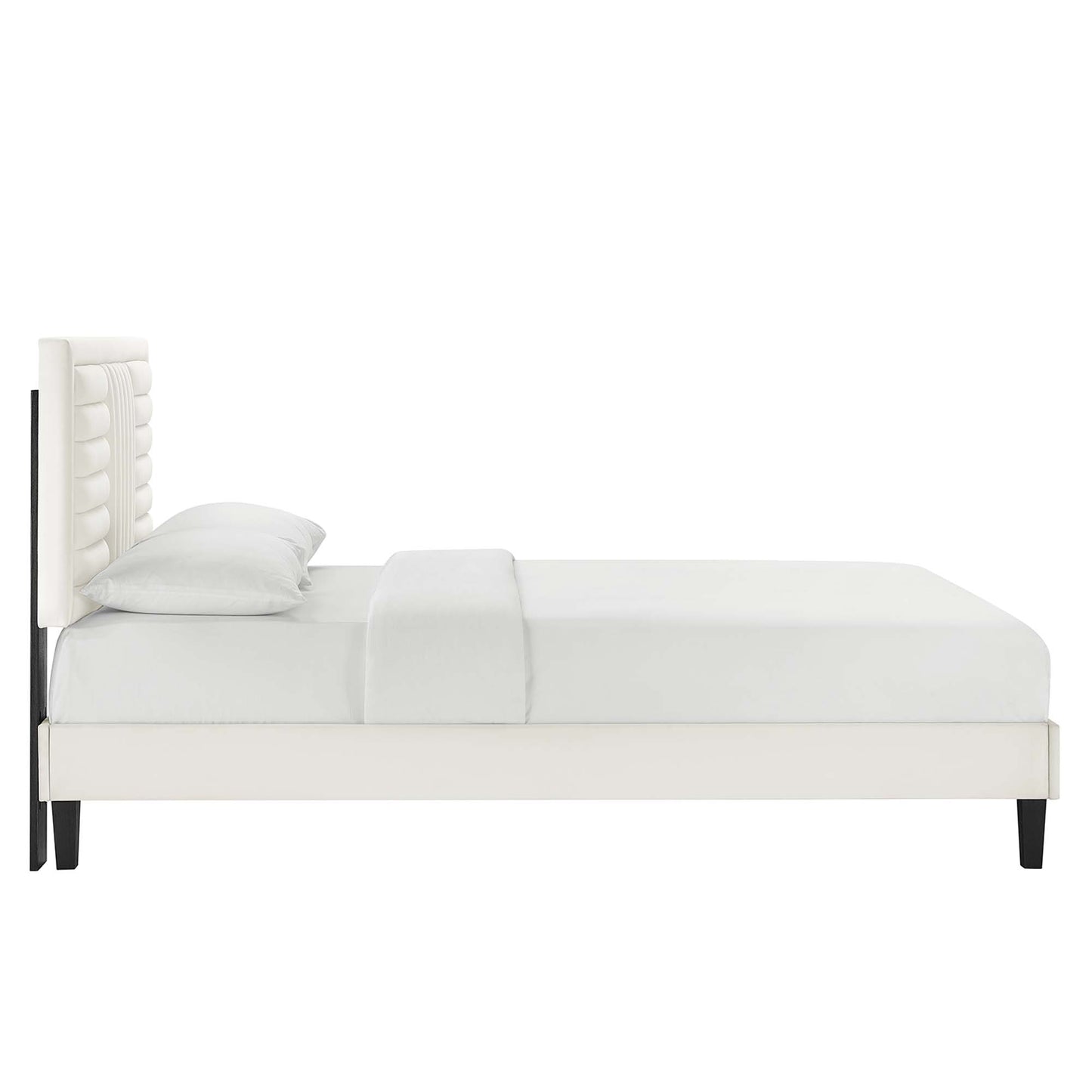 Sofia Channel Tufted Performance Velvet King Platform Bed by Modway