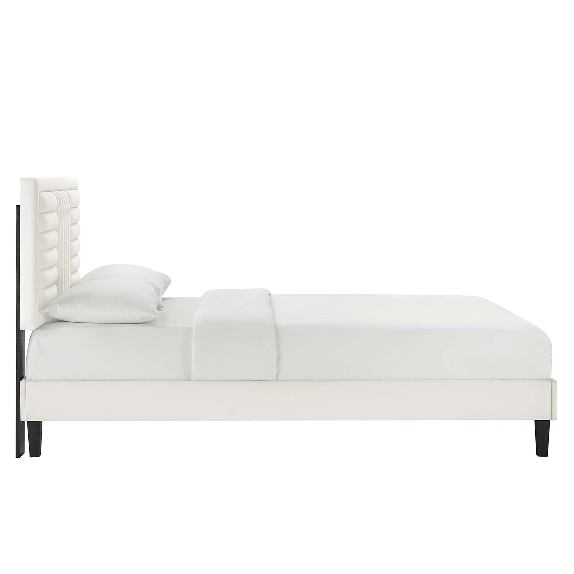 Sofia Channel Tufted Performance Velvet King Platform Bed by Modway