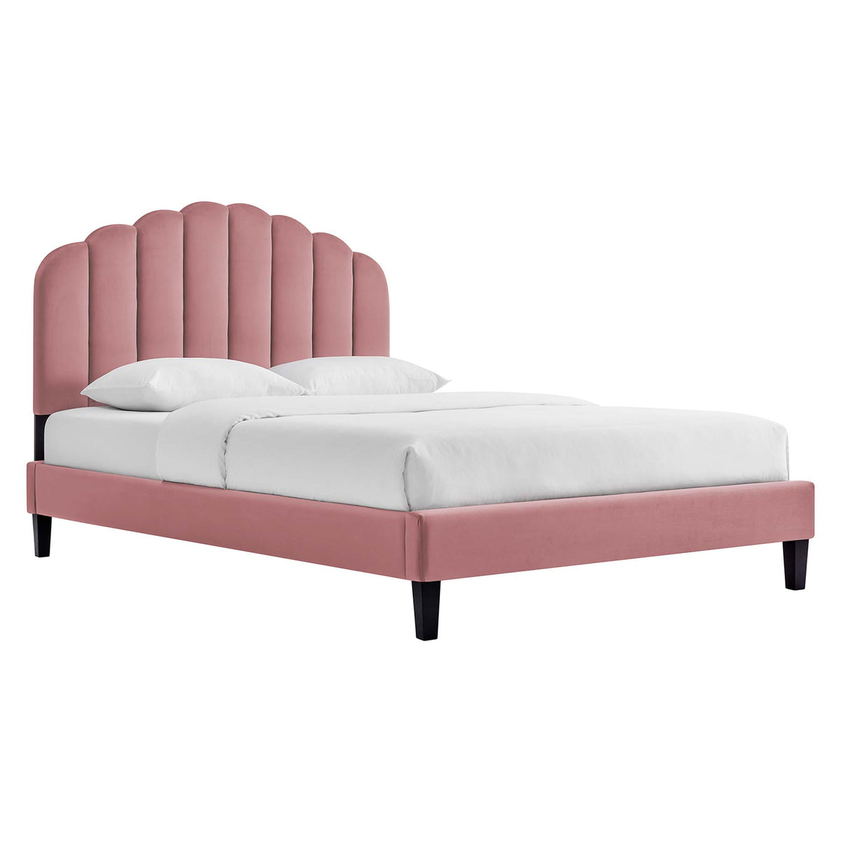 Daisy Performance Velvet Twin Platform Bed by Modway