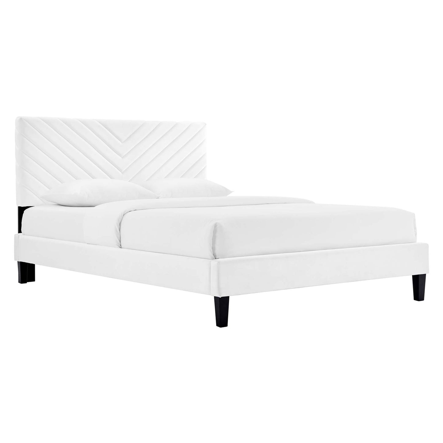 Roxanne Performance Velvet King Platform Bed by Modway