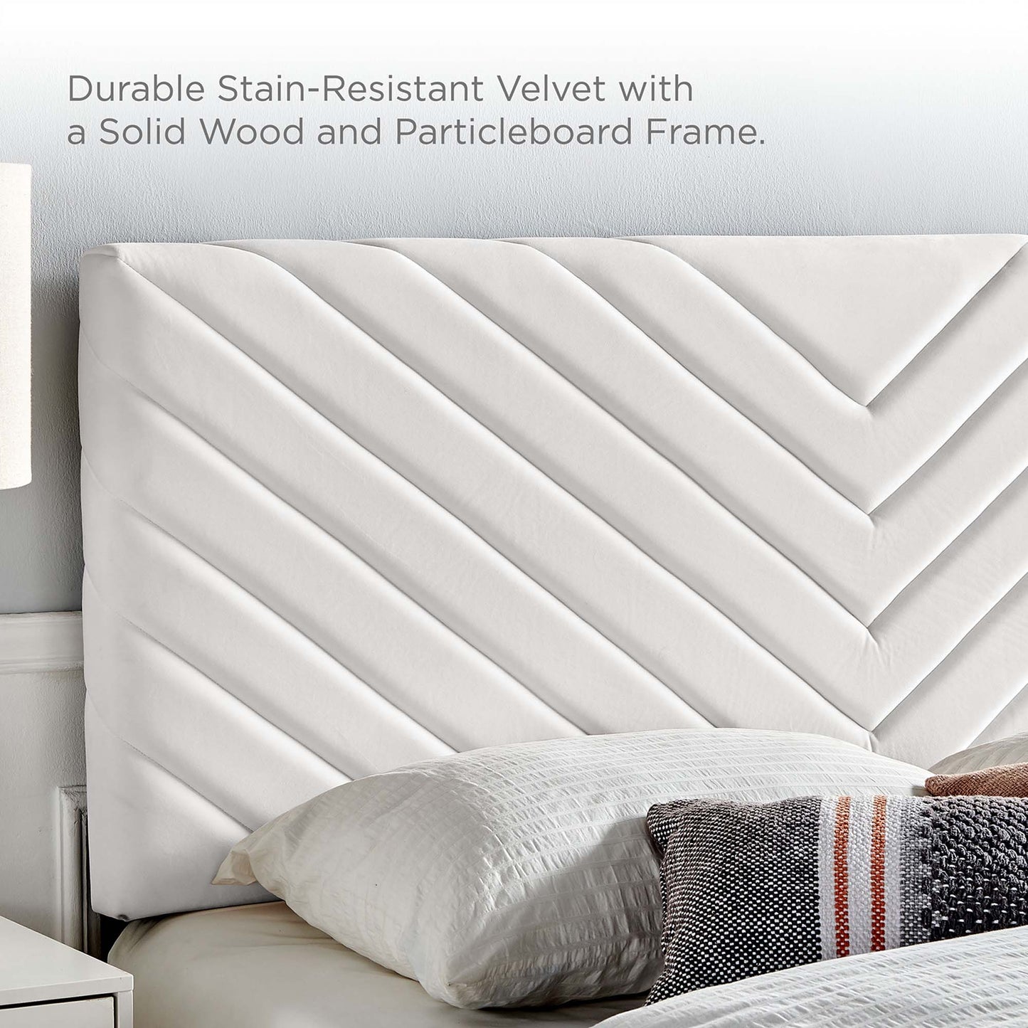 Roxanne Performance Velvet King Platform Bed by Modway