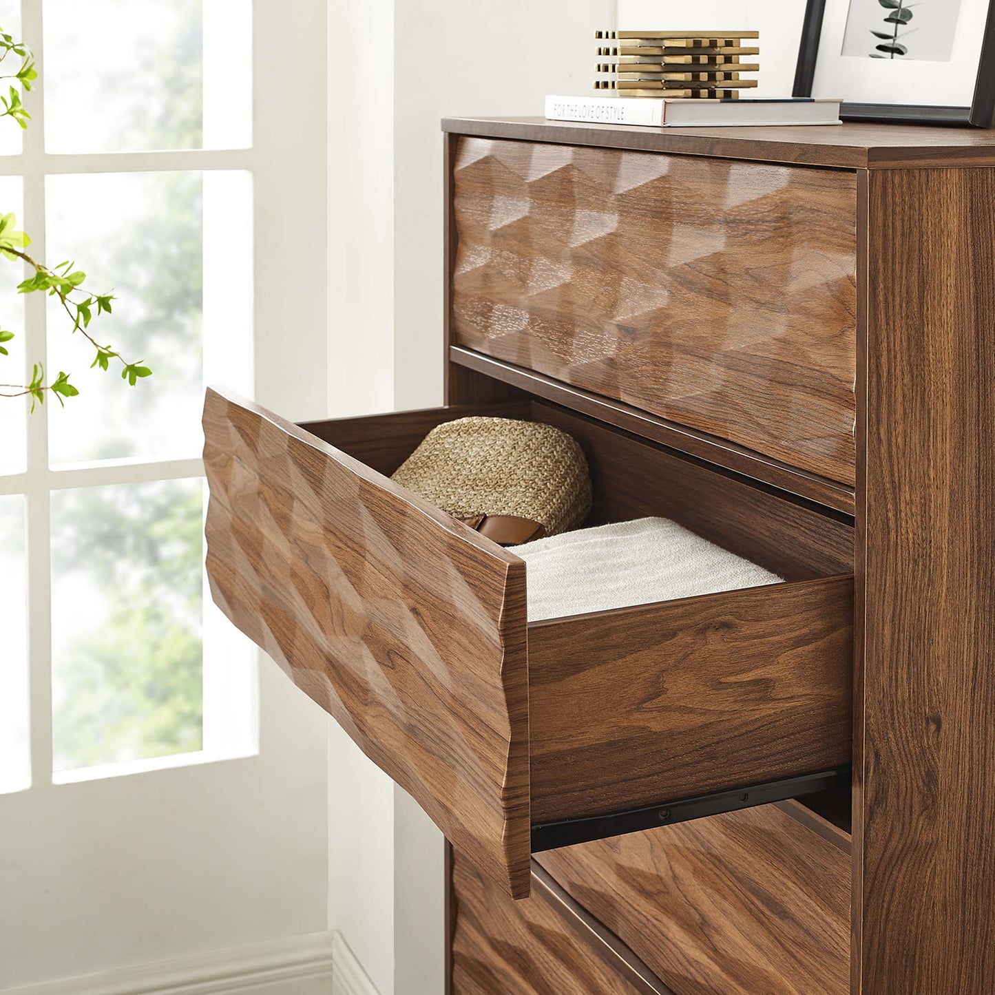 Vespera 5-Drawer Chest by Modway MOD-7082-WAL