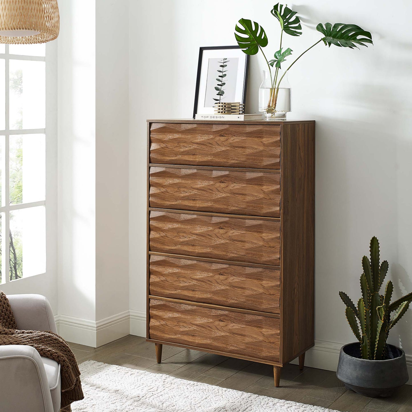 Vespera 5-Drawer Chest by Modway MOD-7082-WAL