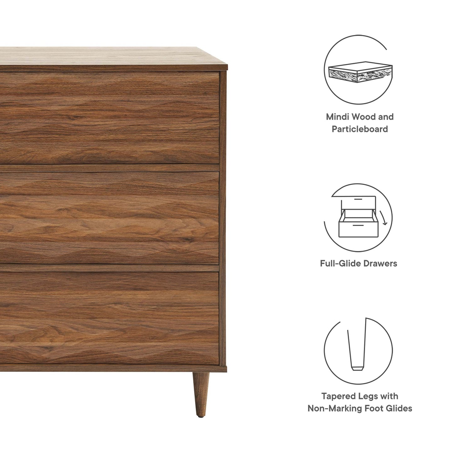 Vespera 6-Drawer Dresser by Modway MOD-7083-WAL