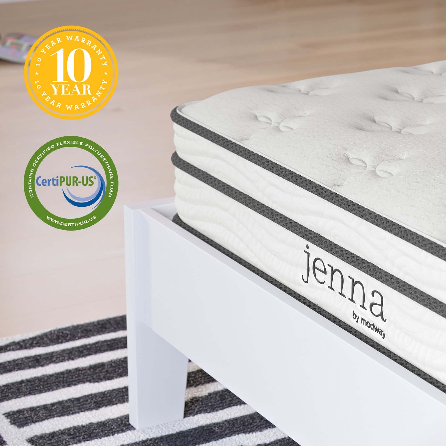 Jenna Innerspring and Foam Mattress by Modway
