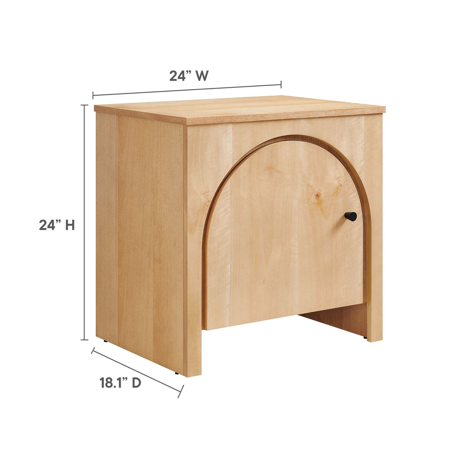 Appia Arched Door Nightstand by Modway