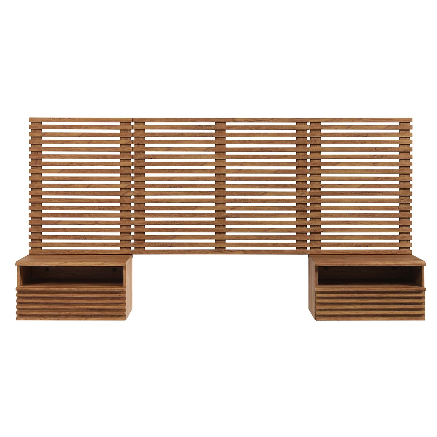 Render Wall Mount Headboard and Modern Nightstands by Modway