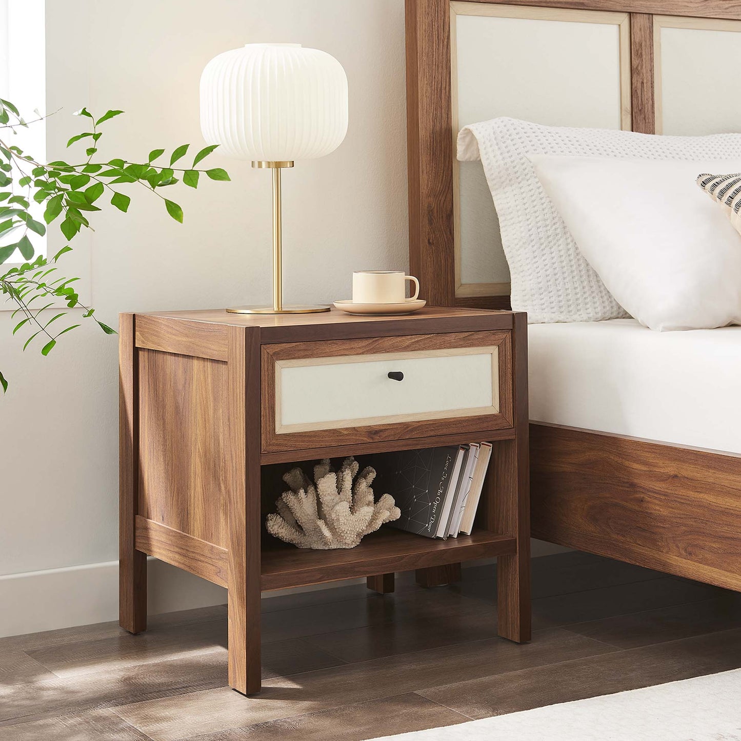 Capri Wood Grain Nightstand by Modway MOD-7118-WAL