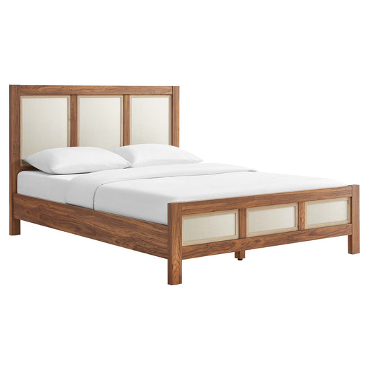Capri Wood Grain Queen Platform Bed by Modway MOD-7119-WAL