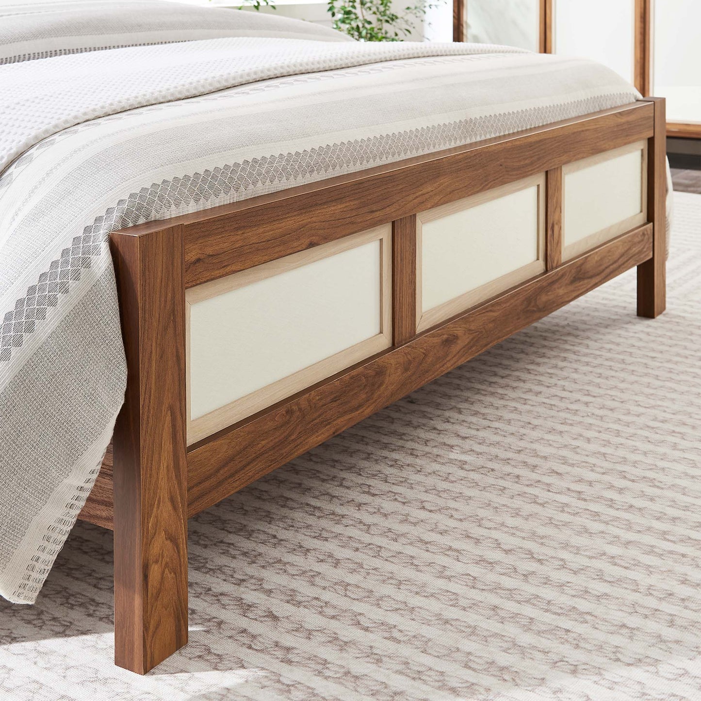 Capri Wood Grain Queen Platform Bed by Modway MOD-7119-WAL