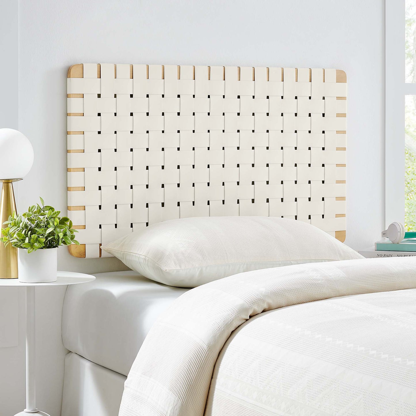 Sparta Weave Vegan Leather Headboard by Modway - Full, King, Queen, Twin Options