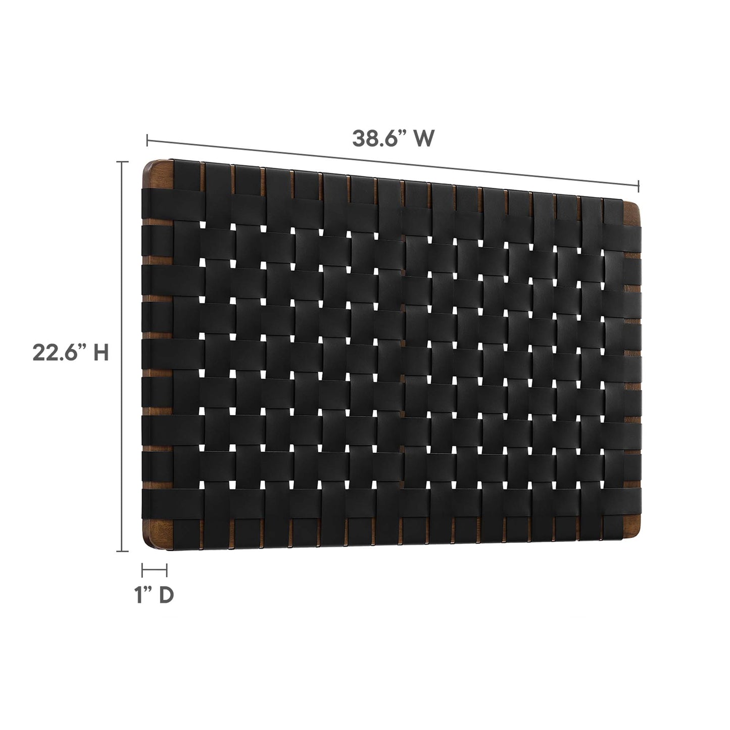 Sparta Weave Vegan Leather Headboard by Modway - Full, King, Queen, Twin Options