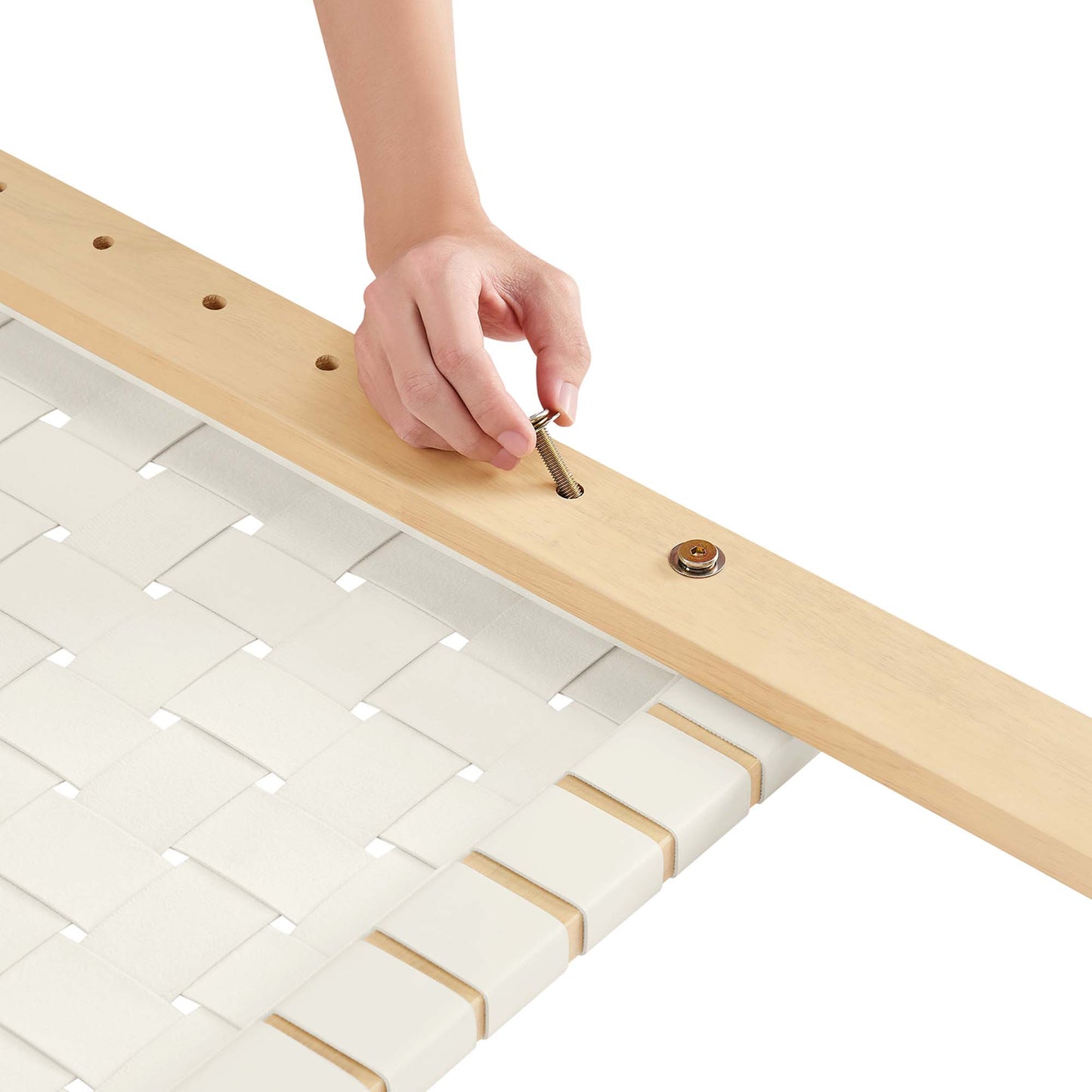 Sparta Weave Vegan Leather Headboard by Modway - Full, King, Queen, Twin Options