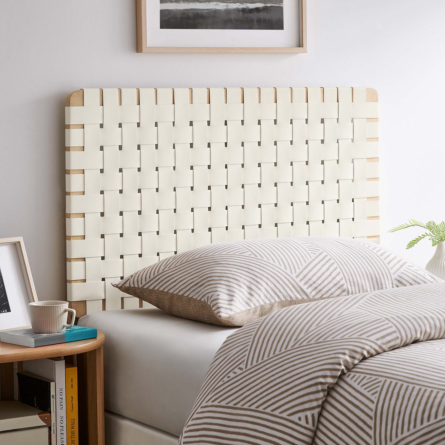Sparta Weave Vegan Leather Headboard by Modway - Full, King, Queen, Twin Options