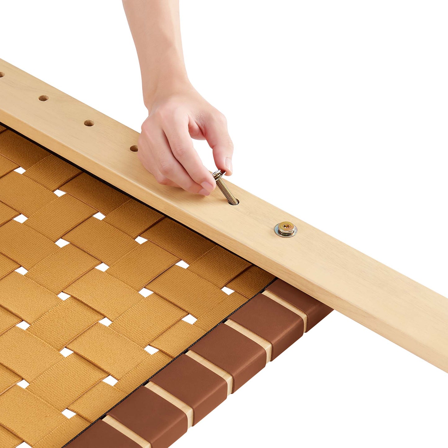 Sparta Weave Vegan Leather Headboard by Modway - Full, King, Queen, Twin Options