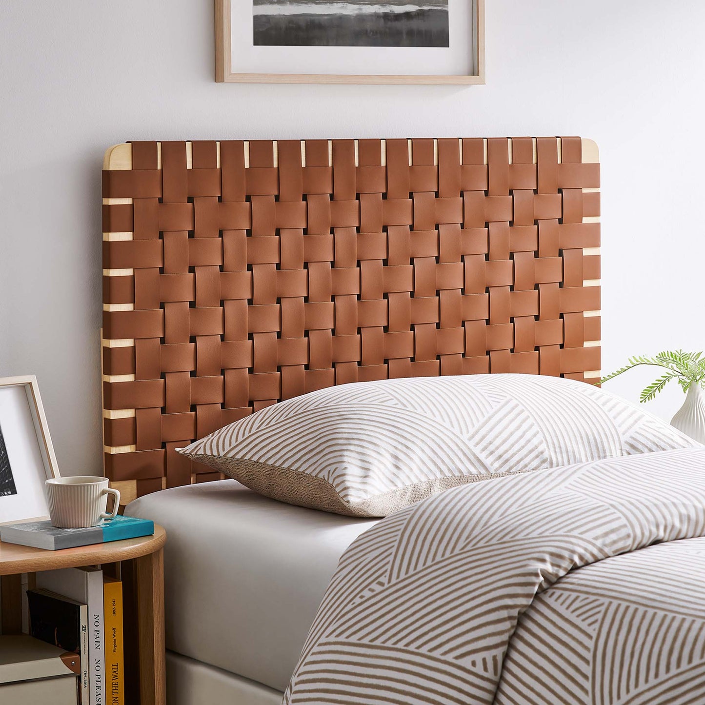 Sparta Weave Vegan Leather Headboard by Modway - Full, King, Queen, Twin Options