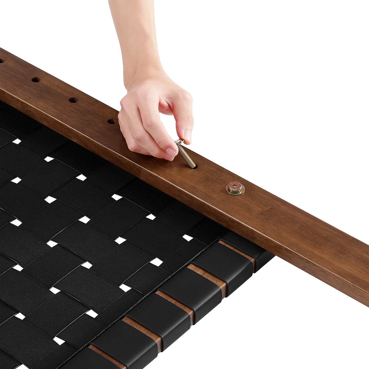 Sparta Weave Vegan Leather Headboard by Modway - Full, King, Queen, Twin Options