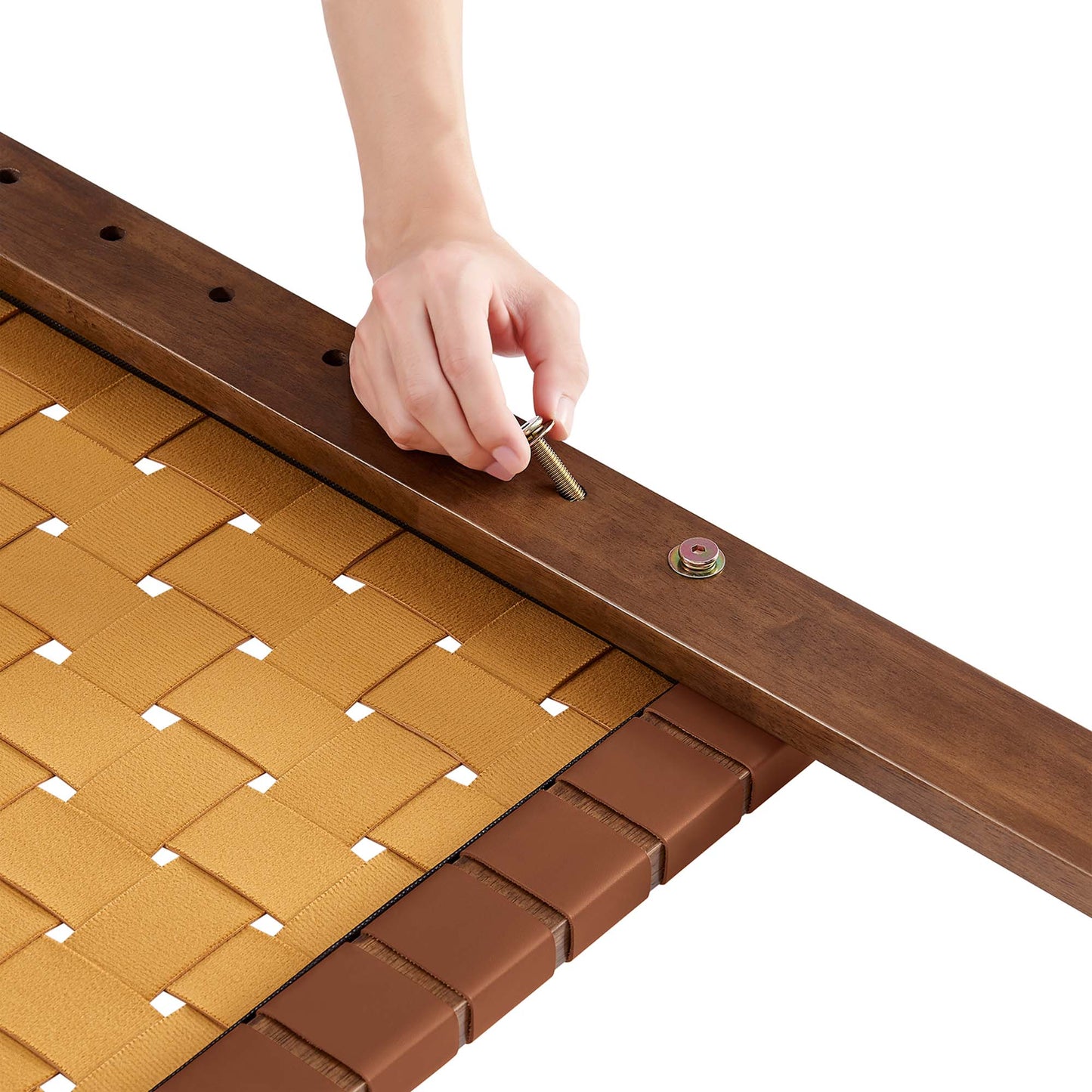 Sparta Weave Vegan Leather Headboard by Modway - Full, King, Queen, Twin Options