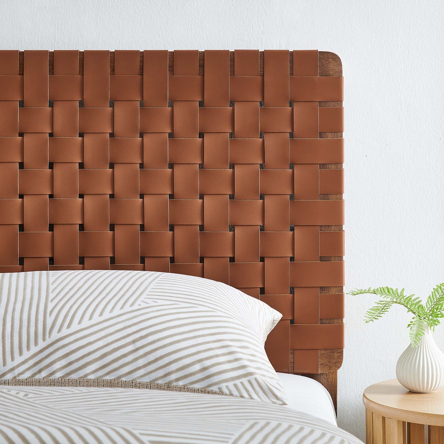Sparta Weave Vegan Leather Headboard by Modway - Full, King, Queen, Twin Options