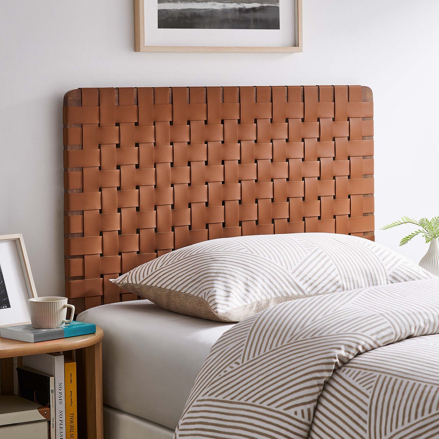 Sparta Weave Vegan Leather Headboard by Modway - Full, King, Queen, Twin Options
